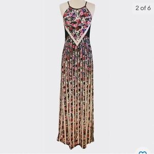 Mary Katrantzou Floral Stripe Dress